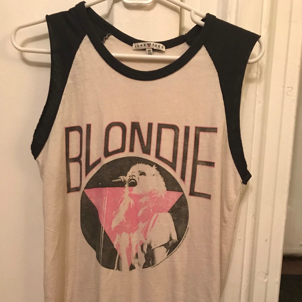 Blondie Sleeveless T-shirt Junk Food Sleeveless XS
